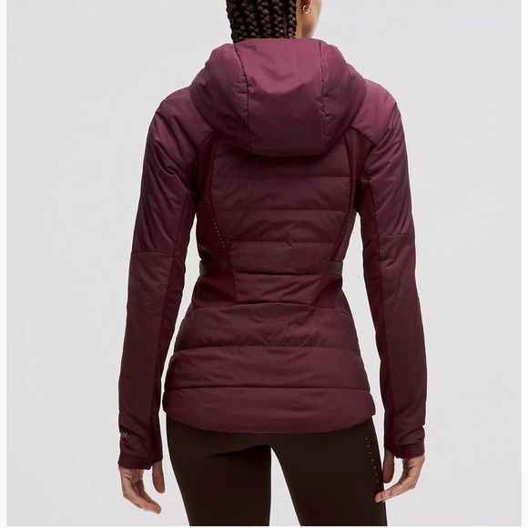 NWT Lululemon Down for It All Burgundy Jacket - Picture 2 of 3